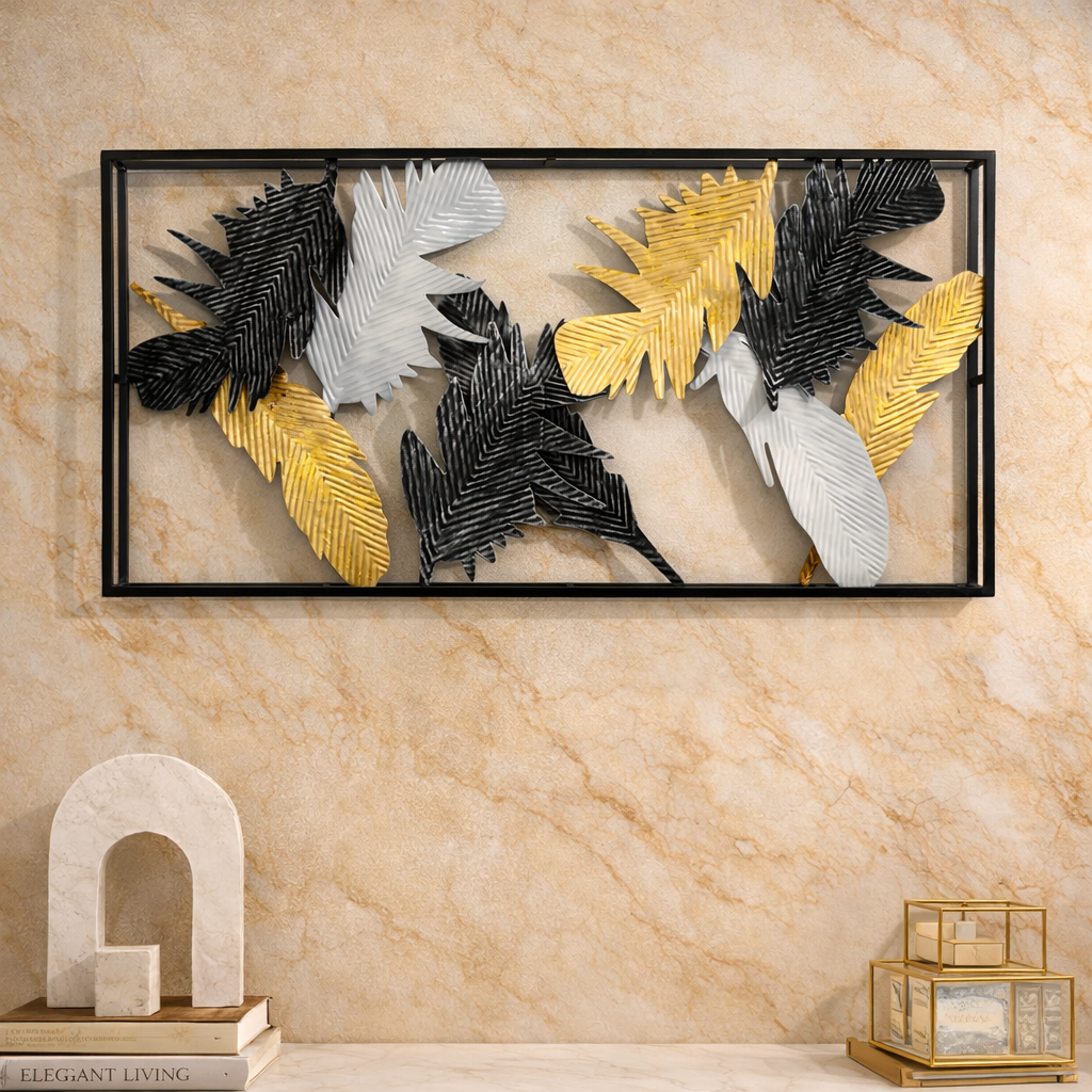 Luxury Palm Leaf Metal Wall Decor