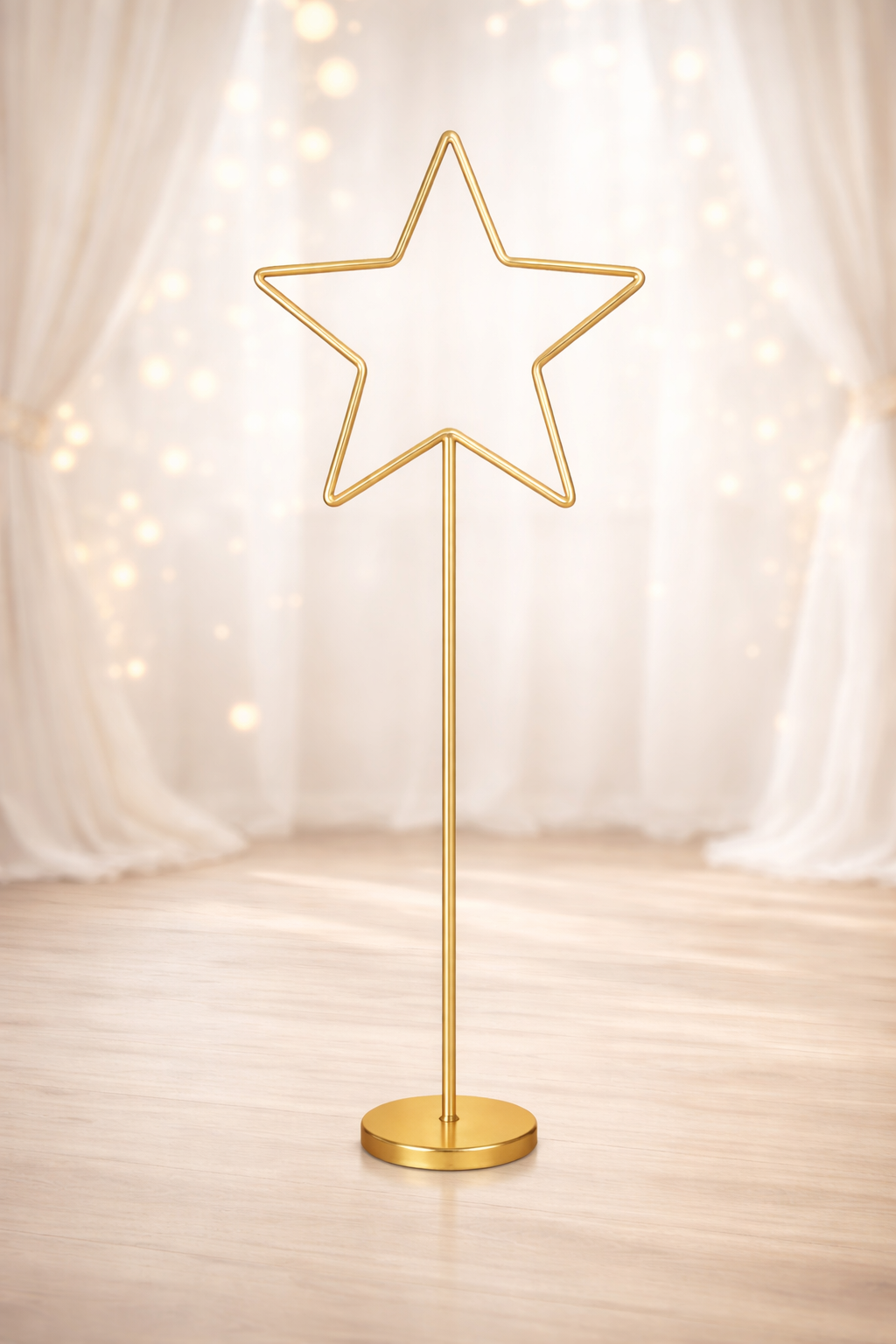 Anasay Wedding Arch Star  Metal Stand, 5 ft  set of 2