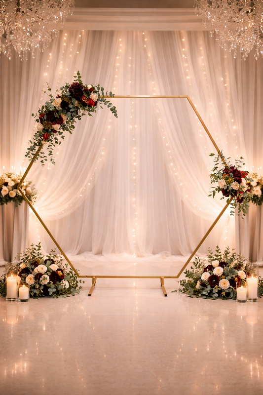 Anasay Wedding Arch Metal Stand, 5 ft