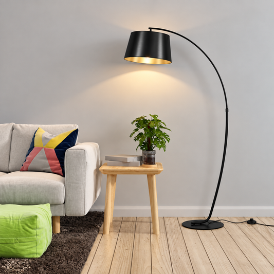 Anasay Modern Arc Floor Lamp – Tall Hanging Lamp for Living Room & Bedroom