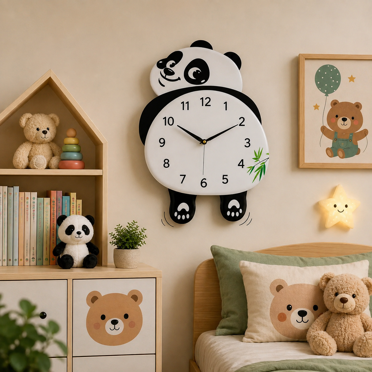 Premium Wall Clock Panda P