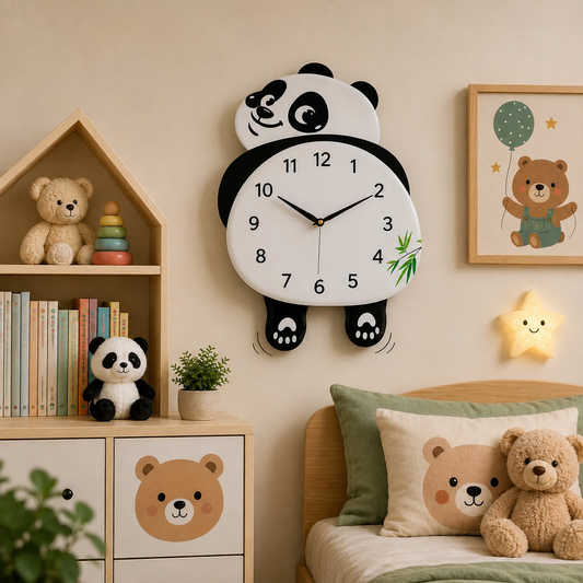 Premium Wall Clock Panda