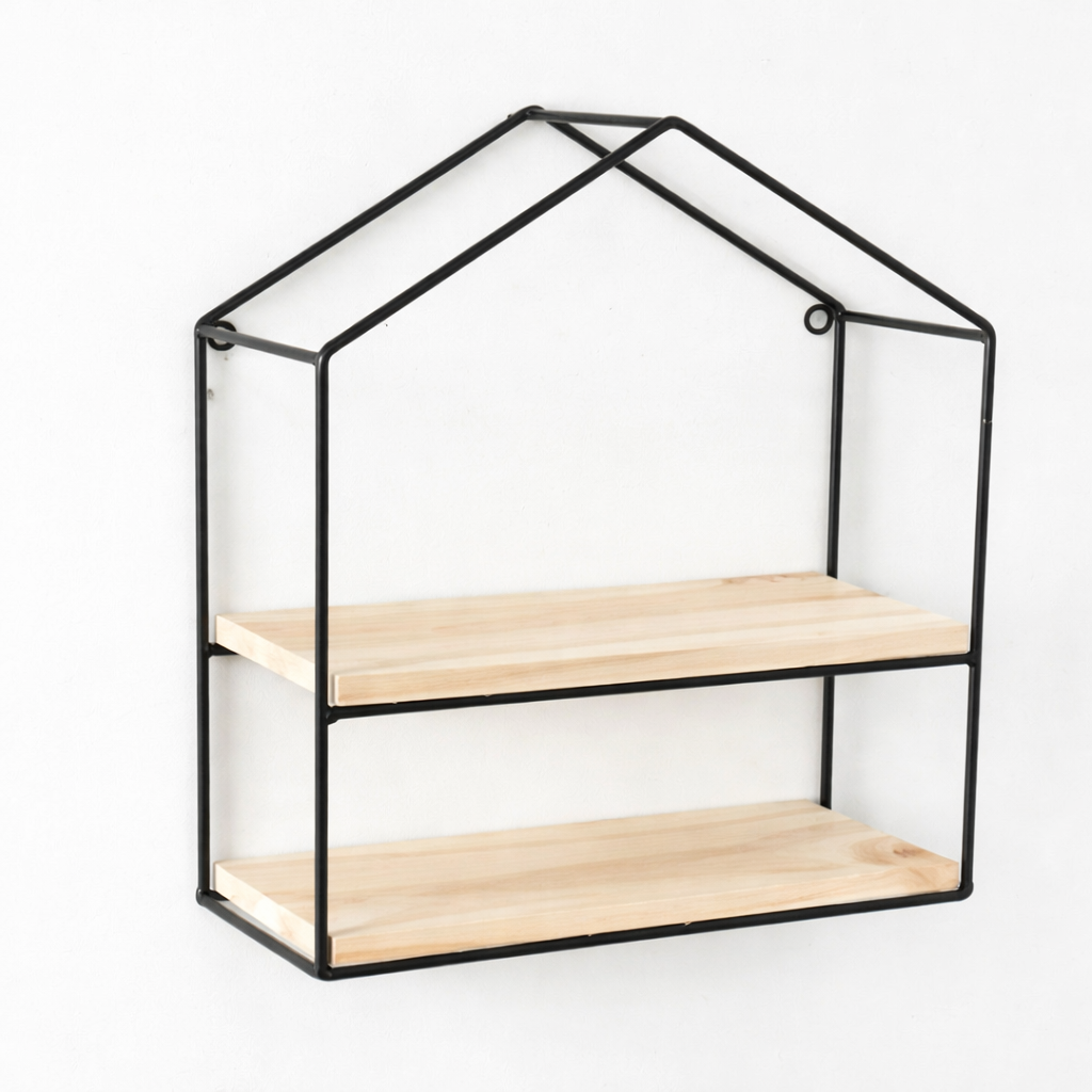 Anasay wooden metal hurt shelf luxury
