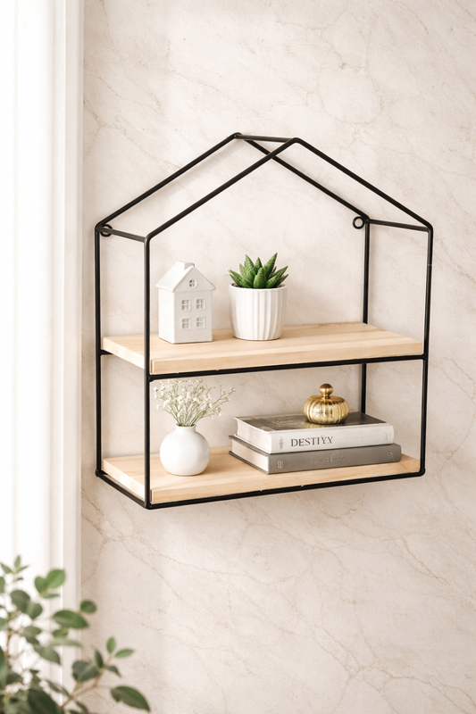 Anasay wooden metal hurt shelf luxury