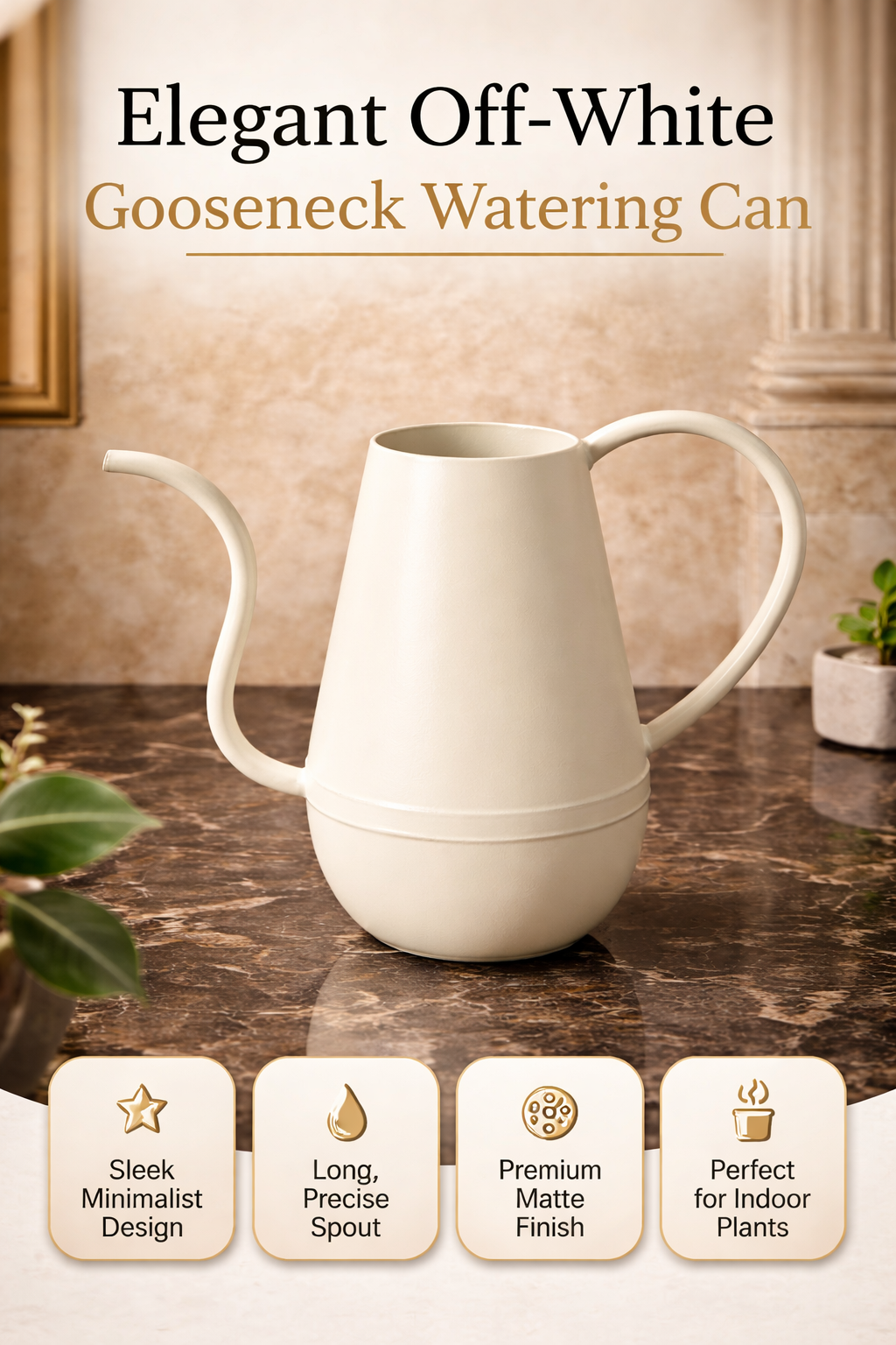 ANASAY Premium Long Spout Watering Can – Garden Plant Waterer