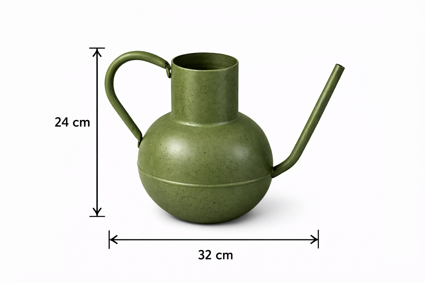 Premium Vintage Green Watering Can – Long Spout Plant Waterer