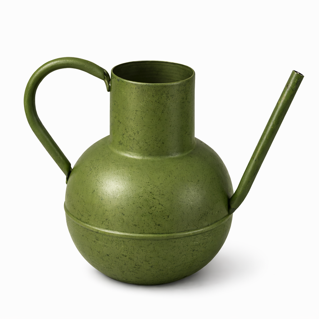 Premium Vintage Green Watering Can – Long Spout Plant Waterer