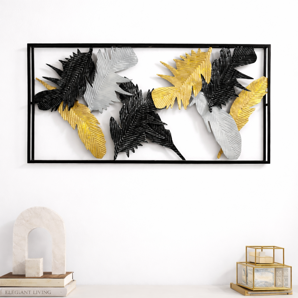 Luxury Palm Leaf Metal Wall Decor