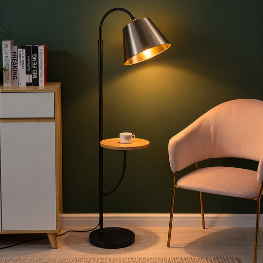 Curved with Coffee Table Floor Lamp Bedside Living Room Bedroom Telescopic