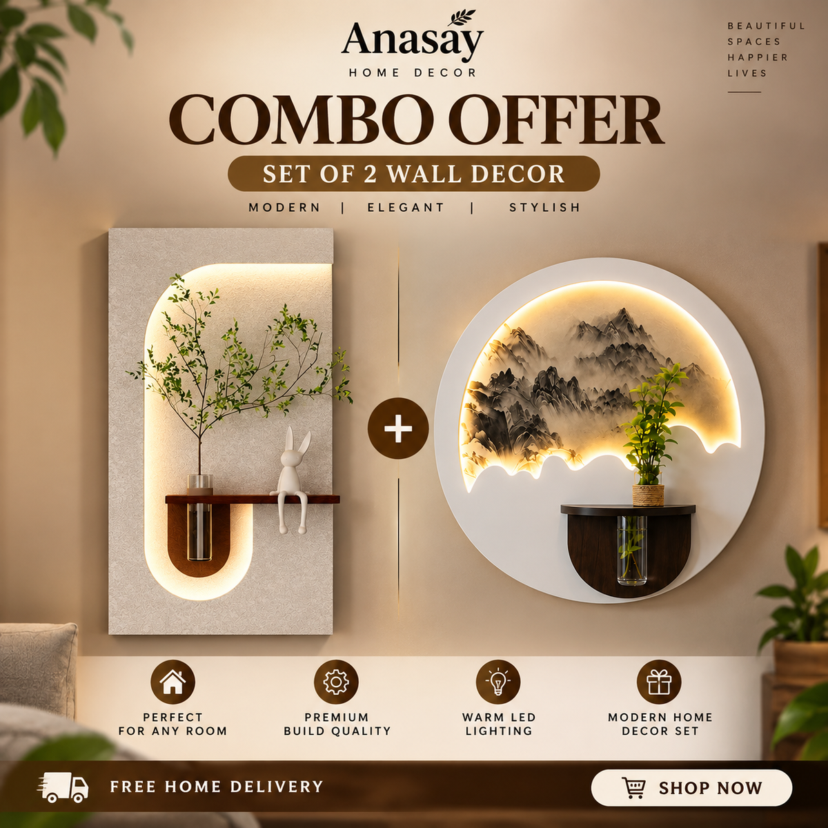 Combo Offer LED Light Wall