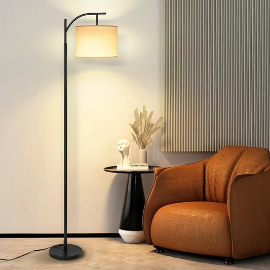 Anasay Modern Arc Floor Lamp Bulb with Foot Switch for Living Room, Bedroom & Office