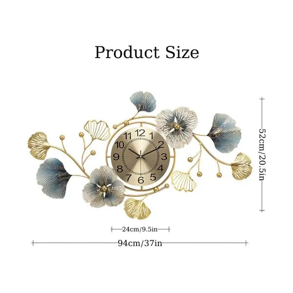 Floral Wall Clock Art Ideal Home Decor Items And Wall