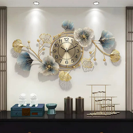 Floral Wall Clock Art Ideal Home Decor Items And Wall