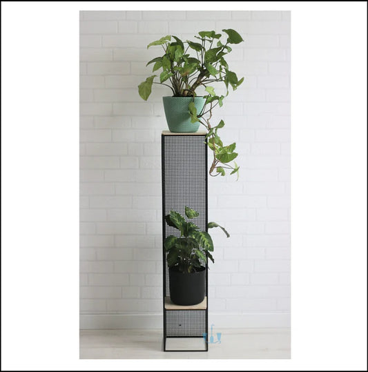 Anasay Lofty Wire Mesh Black Planters