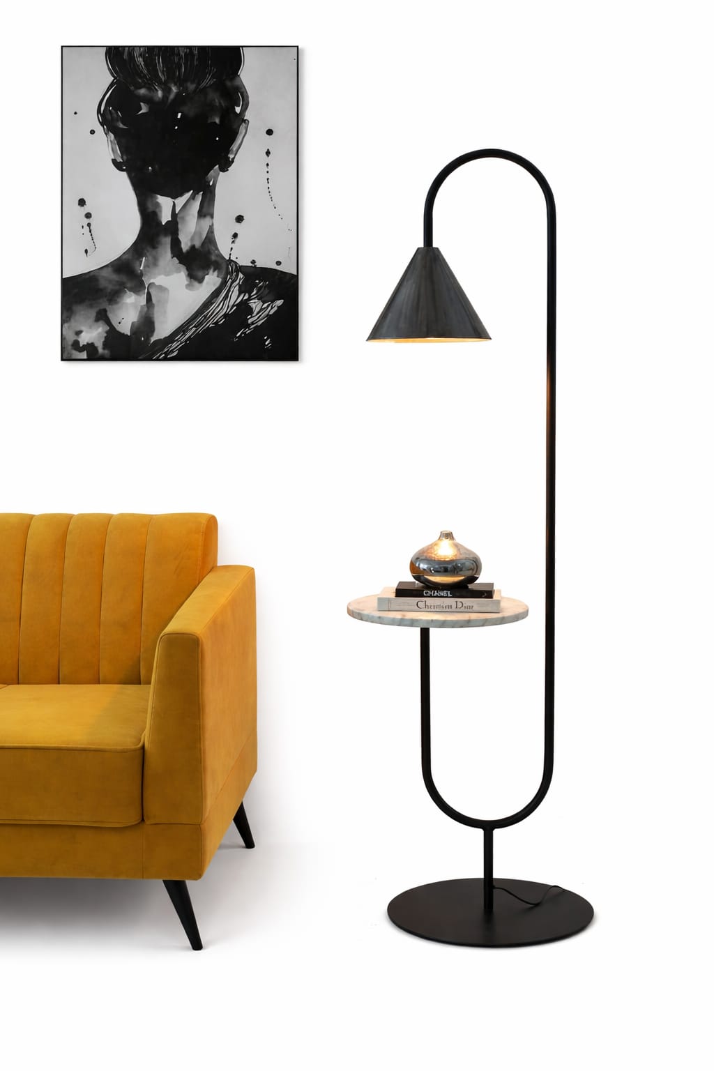 Classic Floor Lamp for Living Room Home Decoration Brown