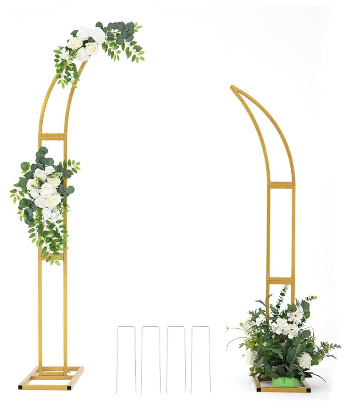 Anasay Wedding Arch Eagle Metal Stand, 5 ft  set of 2