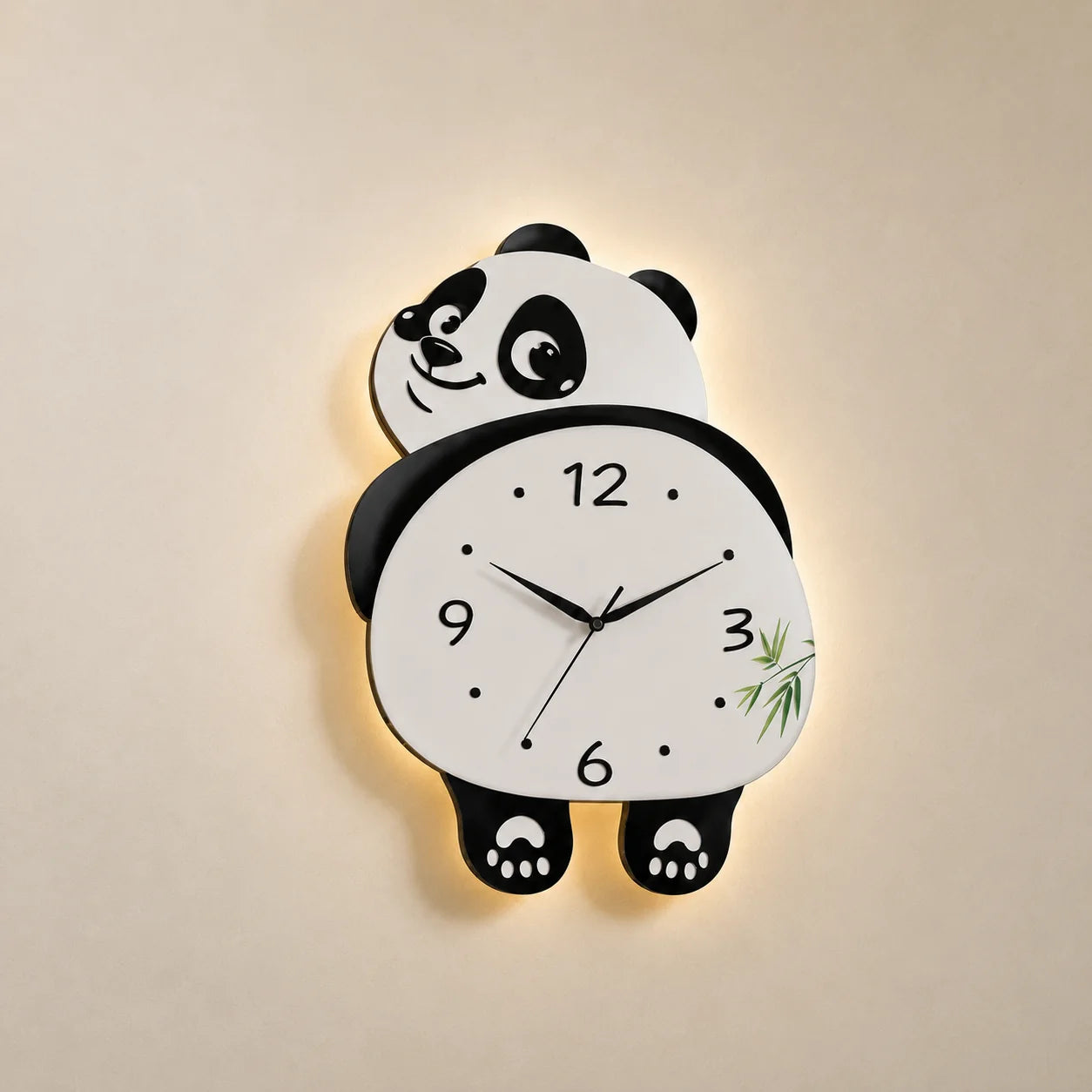 Premium Wall Clock Panda