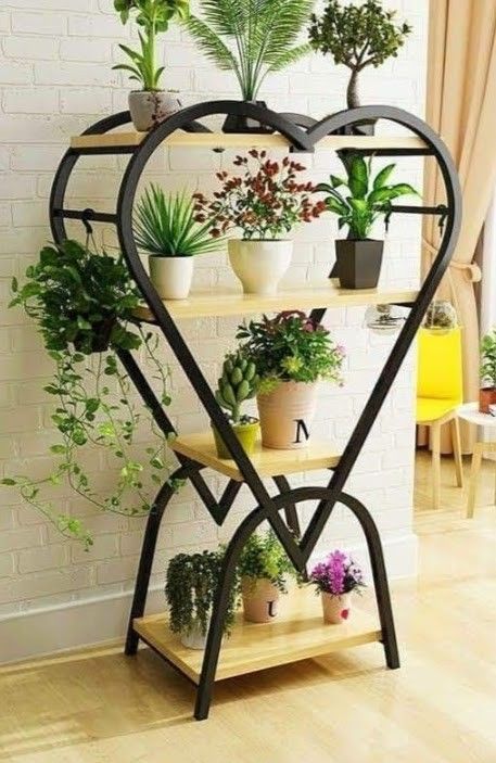 Anasay Modern Metal Moon Flower Stands