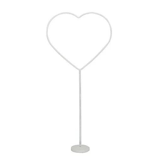 Anasay Wedding Arch Heart Metal Stand, 5 ft  set of 2