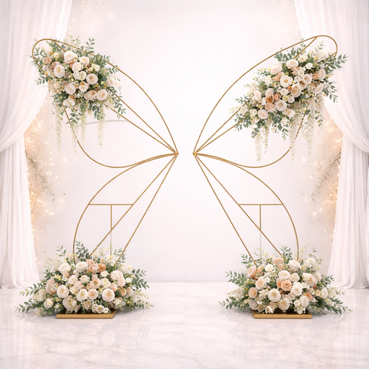 Anasay Wedding Arch Butterfly Metal Stand, 5 ft