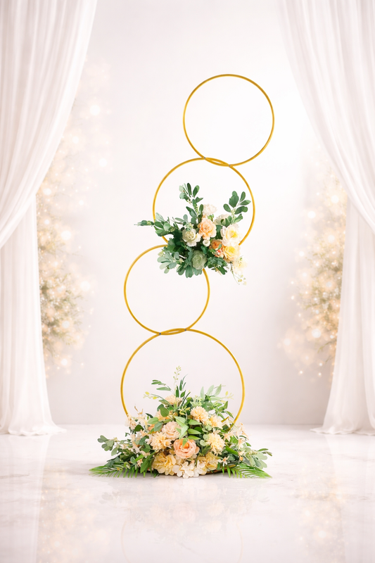 Anasay Wedding Arch Heart Metal Stand, 5 ft