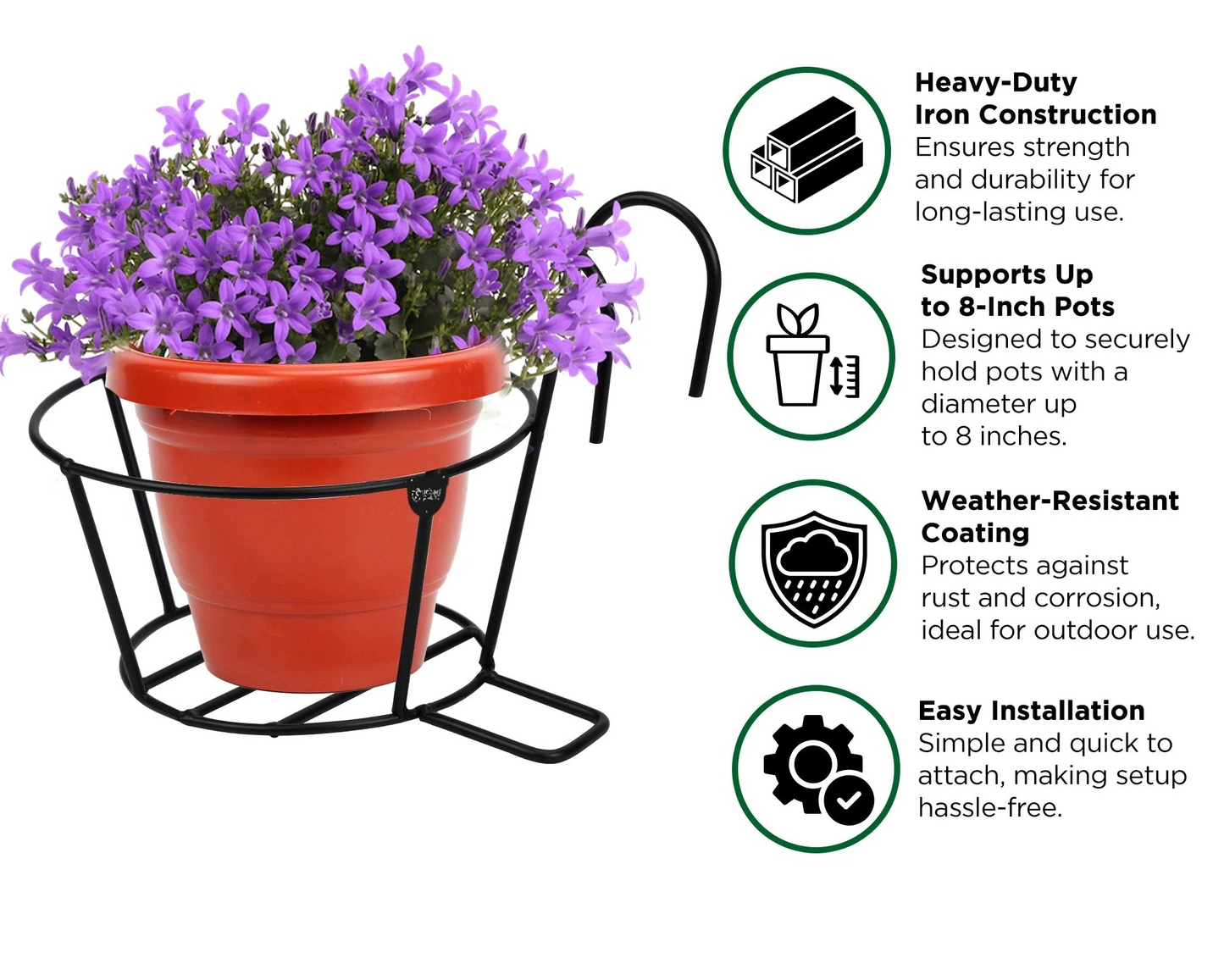 ANASAY Plant Airnest Hanging Flower Pot Holders (Pack of 6)