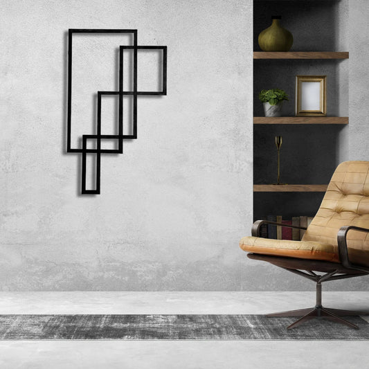 Anasay Geometric Metal Wall Art – Modern Minimalist Decor for Stylish Spaces