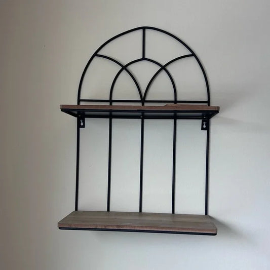 Anasay Tuscan style wall decor with shelves