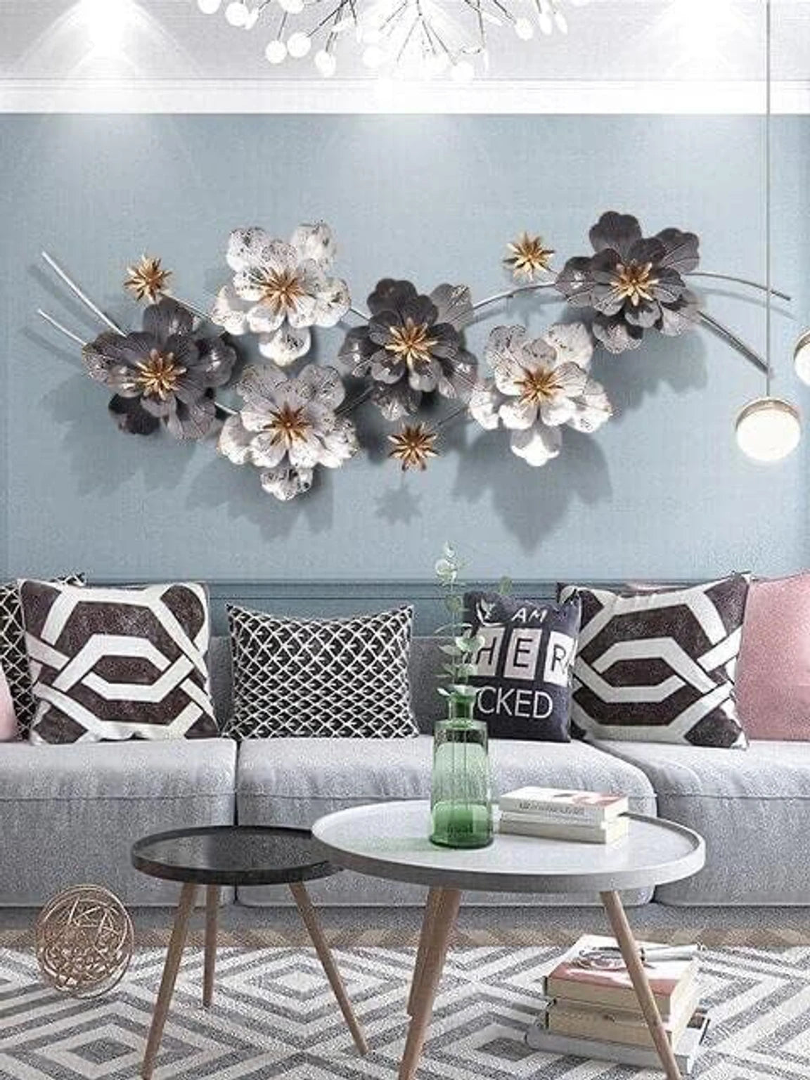 Royal Blossom Metal Wall Art