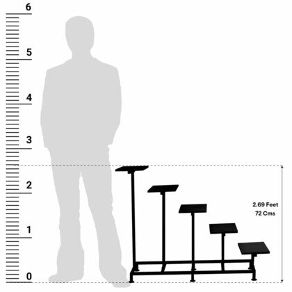 Anasay Plant Stands Plant Stand for Balcony Rust Proof Metal Plant Stand for Living Room